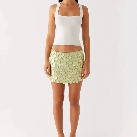 New Peppermayo lime green mini skirt - Picture 5 of 5